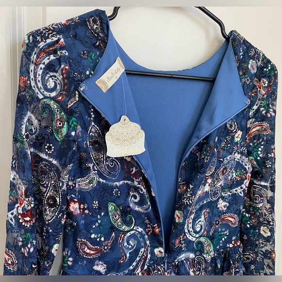 •NWT•Altar’d State Paisley Floral Lined Dress- ‘Denim’ - Picture 10 of 10
